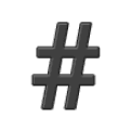 Icône hashtag