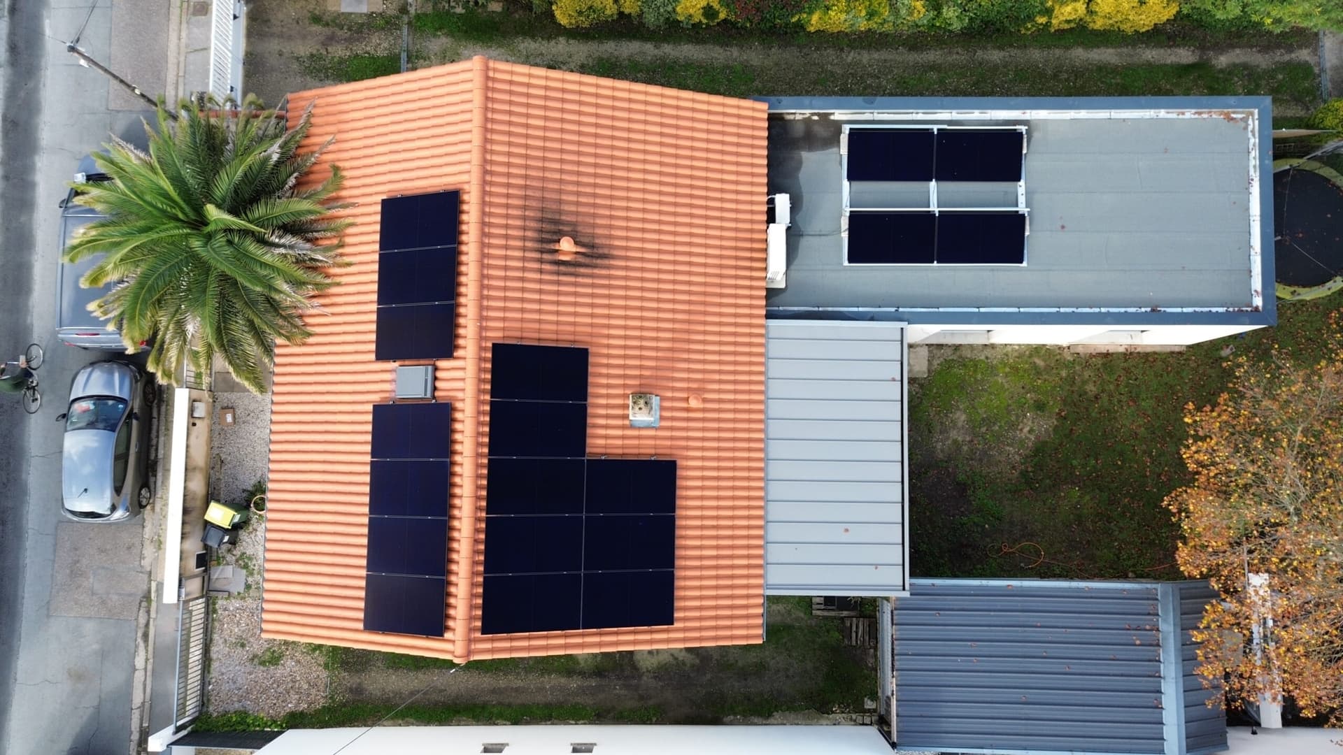 photo d'une installation solaire sur une maison en région bordelaise