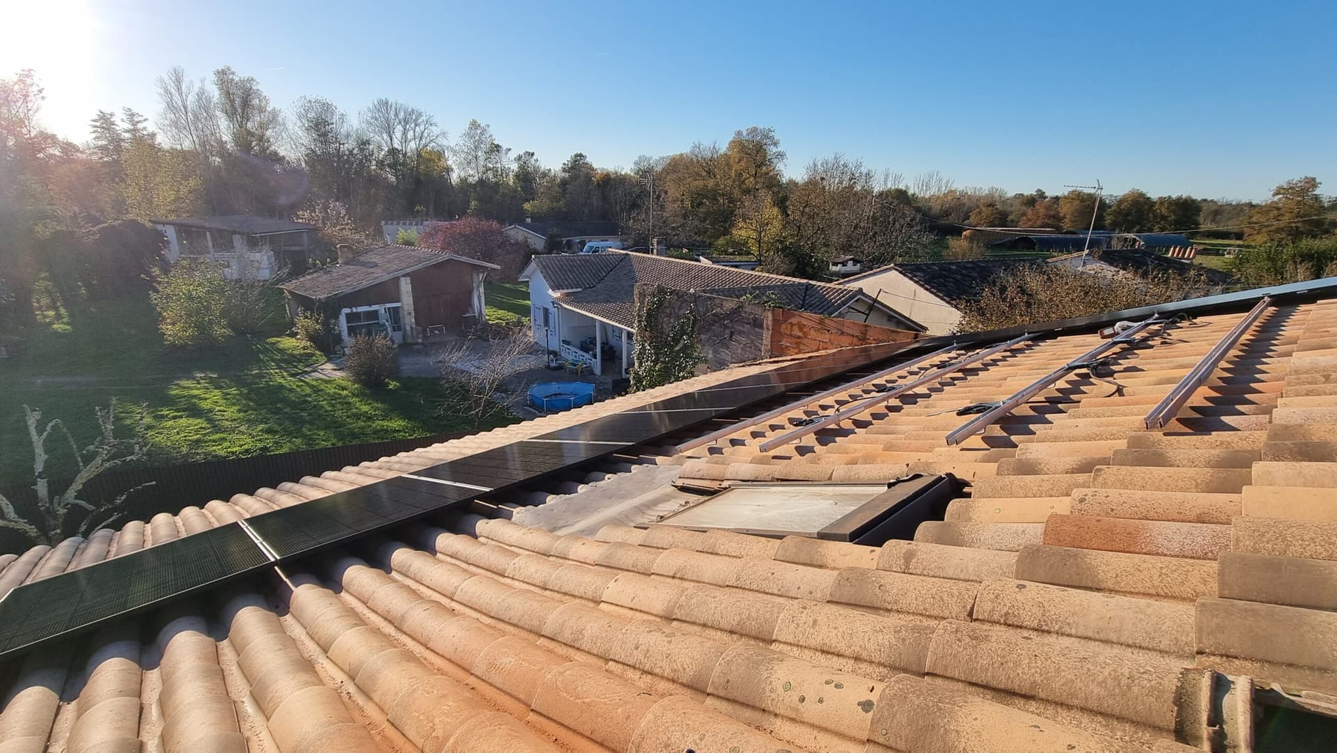 Installation photovoltaïque à Camps-sur-l'Isle